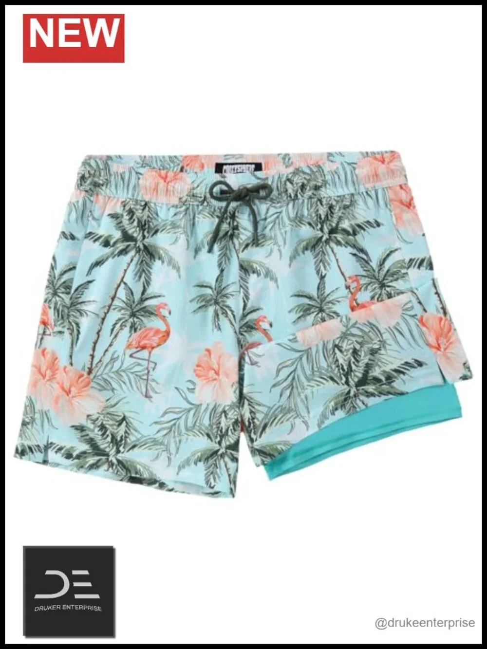 Men's Swim Trunks with Compression Liner 5